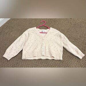 Splendid Cream Button-Up Sweater